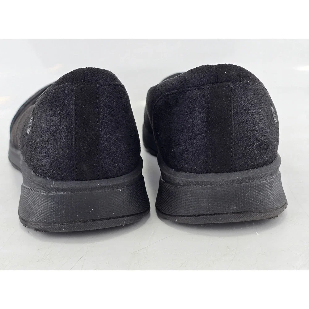 LifeStride Bzees Air Step Shoes Womens 9.5M Black Wedge Slip On -Excellent